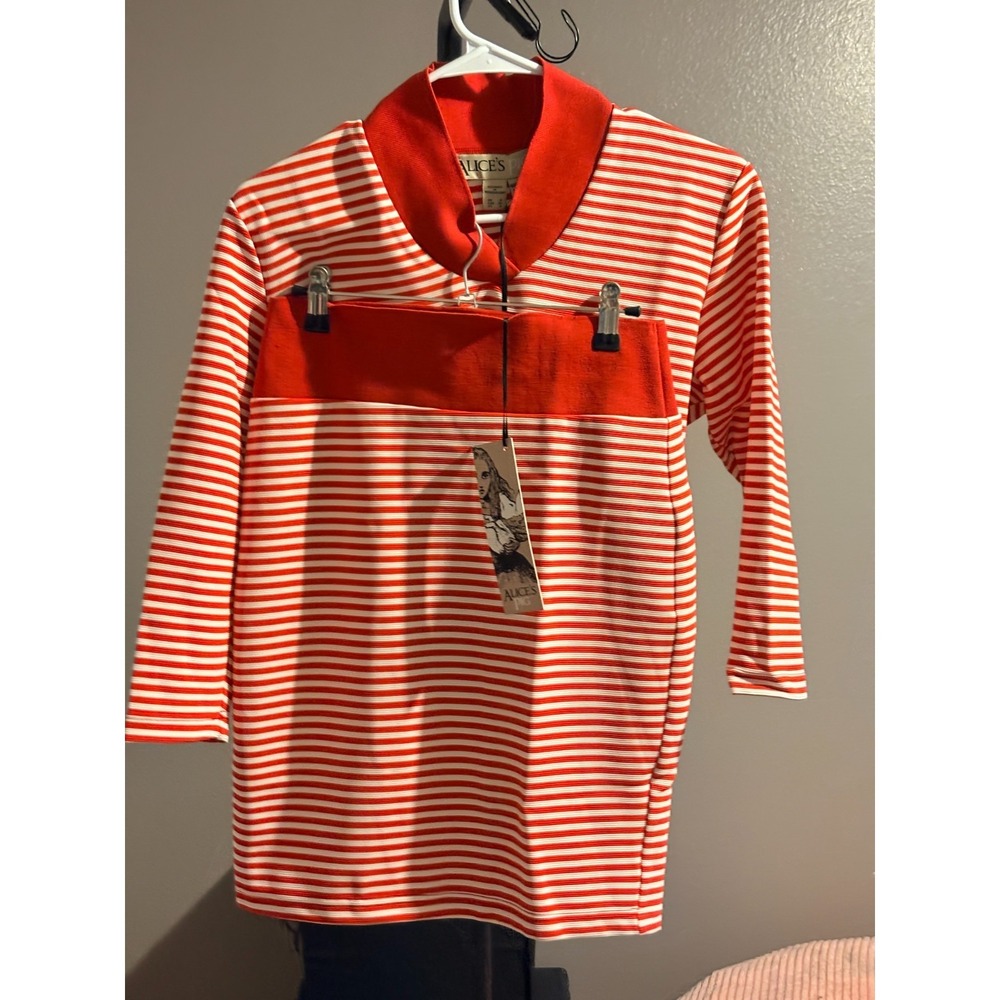 Alice's‎ Pig Red and White Striped Top and Skirt Set Size 4